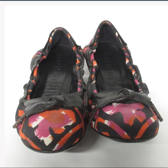 authentic BURBERRY size 36 cloth/leather FLATS - Picture 12 of 14